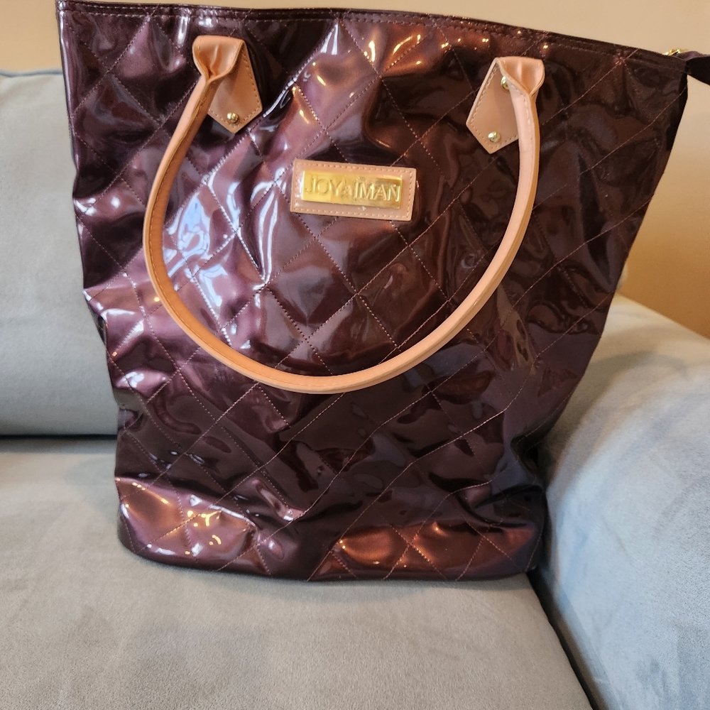 Joy & Iman Patent North South Tote